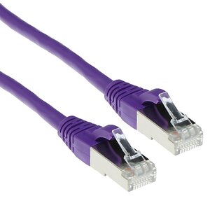 ACT Cat 6a S/FTP LSZH 25 meter Snagless Paars ACT Cat 6a S/FTP LSZH 25 meter Snagless Paars