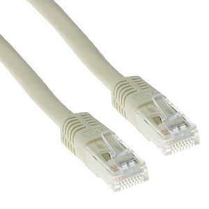 ACT CAT 6a UTP LSZH 0.5 meter Ivoor