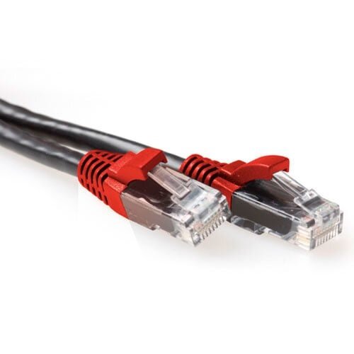 ACT CAT6A U/UTP CROSS BK/RD 5.00M ACT CAT6A U/UTP CROSS BK/RD 5.00M