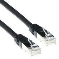 CAT6A S/FTP LSZH BLACK 0.50M