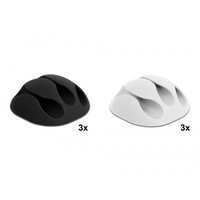 Zelfklevende Trio Kabelclips (6 stuks)