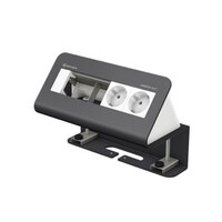 2x Stroom - 2x Leeg - Antraciet