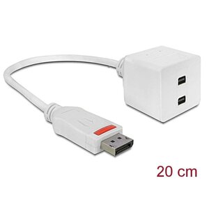 DeLock DisplayPort male - 2 x Mini DisplayPort female