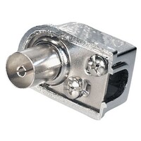 Coax female schroef connector, metalized