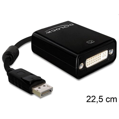 DeLock DisplayPort - DVI-D adapter kabel-Zwart
