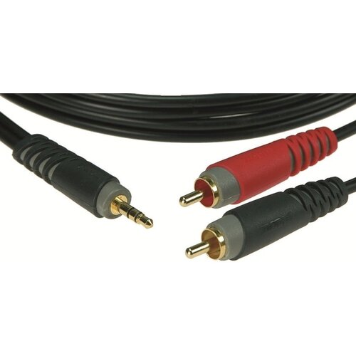 Klotz Klotz 3.5mm stereo Jack male - 2 RCA audio kabel-3.0 meter Klotz Klotz 3.5mm stereo Jack male - 2 RCA audio kabel-3.0 meter