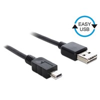 Easy USB A - Mini USB B5 kabel - 1.0 meter