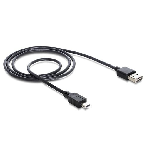 DeLock Easy USB A male - Mini USB B5 male kabel - 1.0 meter DeLock Easy USB A male - Mini USB B5 male kabel - 1.0 meter