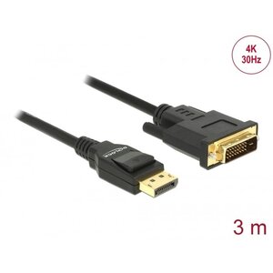 DeLock DisplayPort 1.2 - DVI 24+1 kabel - 3 meter