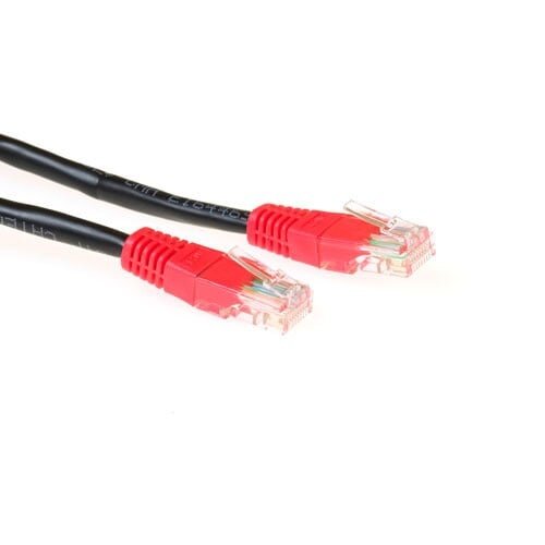 ACT CAT5E U/UTP CROSS BK/RD 20.00M