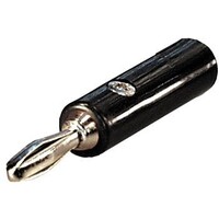 Speaker plug, banana steker (Zwart)