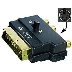 KEM Scart -3 RCA & S-Video adapter