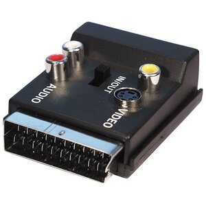 KEM Scart - 3 RCA + S-Video verleng en aansluit adapter