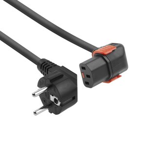 ACT PWR CORD CEE7/7-C13 LOCK D 3M