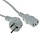 ACT Stroomkabel Schuko CEE7/7 (haaks) -C13 - 0.5 meter - Wit