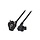 ACT POWERCORD CEE7/7 -C5 ANG BK 1M