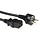 ACT Stroomkabel 1.5 meter CEE7/7-C19 Zwart