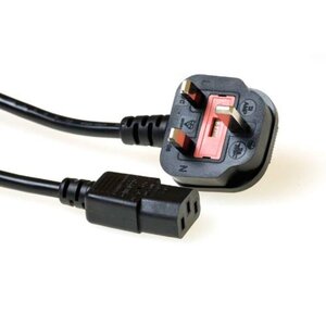 ACT POWERCORD UK-C13 5A BK 1.80M