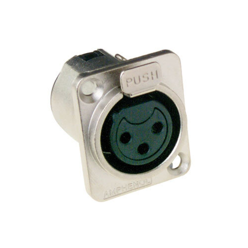 Amphenol XLR-3 AC CHASSIS FEMALE Amphenol XLR-3 AC CHASSIS FEMALE