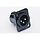 Amphenol XLR-3 AC CHASSIS MALE BK