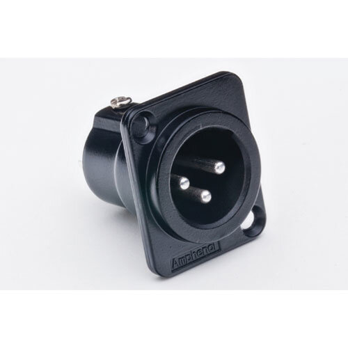 Amphenol XLR-3 AC CHASSIS MALE BK Amphenol XLR-3 AC CHASSIS MALE BK
