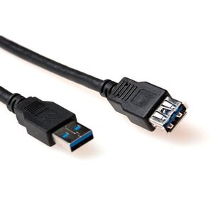 ACT USB A - USB A verlengkabel 1.5 meter ACT USB A - USB A verlengkabel 1.5 meter