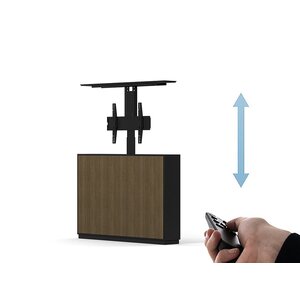 Multibrackets TV Lift incl. Kast Slimline 55 inch Walnoot/Zwart Multibrackets TV Lift incl. Kast Slimline 55 inch Walnoot/Zwart
