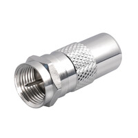 F-connector naar Coax Male adapter