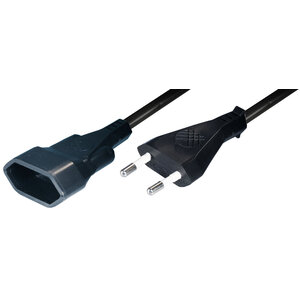 KEM Verlengsnoer (Plat) - 5.0 meter - Zwart