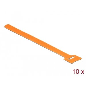 DeLock Klittenband binders 20 cm Oranje
