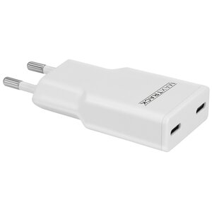 MaxTrack USB Snellader 2x USB C - 30 Watt