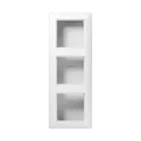 Drievoudige opbouwdoos wit