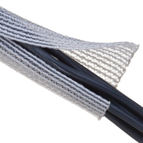 Techflex Flexo F6 zelf oprolbare kabelhoes wit ∅19.1mm-15 meter