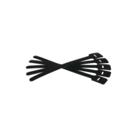 Klittenband binder Ø max. 90 mm-Zwart