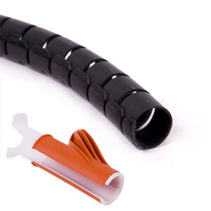Dataflex Kabelrups Ø25 mm – 3 Meter – Zwart