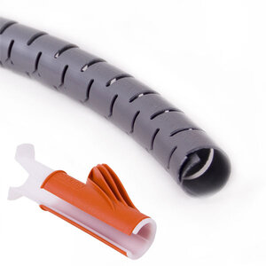 Dataflex Kabelrups Ø25 mm – 3 Meter – Zilver