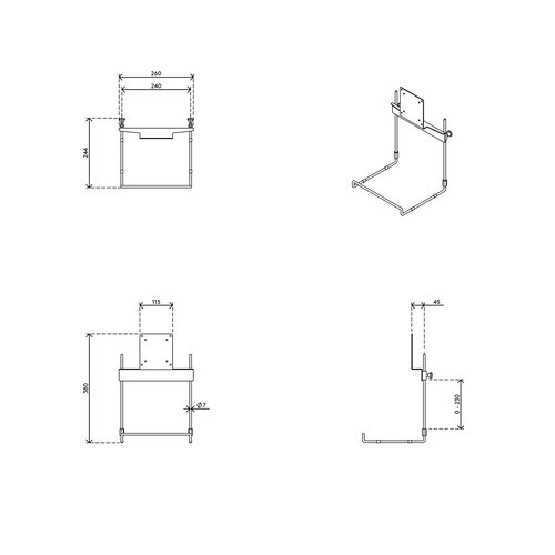 Dataflex Viewmate toetsenbordhouder