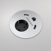 Stroom, HDMI, USB A en Cat 6 - RVS