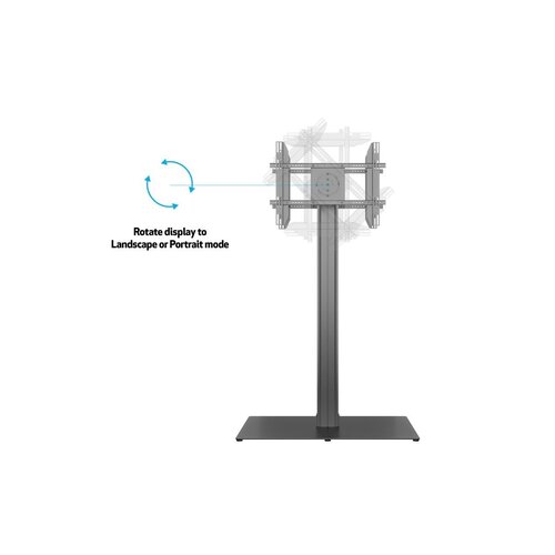 Multibrackets TV Vloerstandaard 180 HD Back to Back Zwart