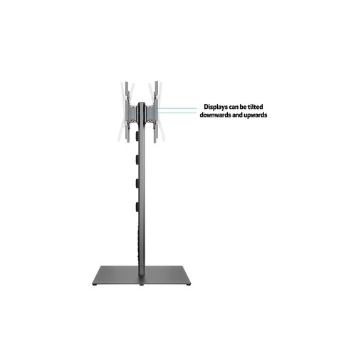 Multibrackets TV Vloerstandaard 180 HD Back to Back Zwart