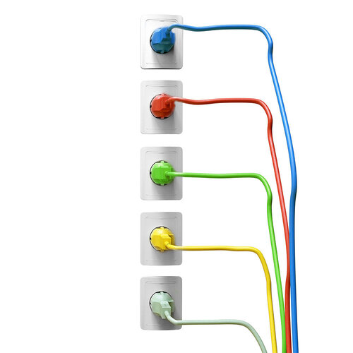 ACT Stroomkabel 2.0 meter CEE7/7 - C13 Zwart