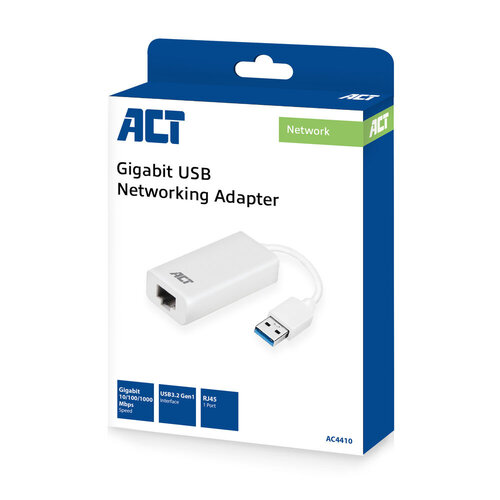 ACT Gigabit Netwerkadapter USB 3.2 (Gen 1)