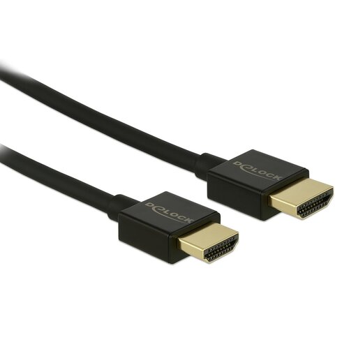 DeLock Slim HDMI kabel (4K, HDMI v2.0)-3.0 meter DeLock Slim HDMI kabel (4K, HDMI v2.0)-3.0 meter