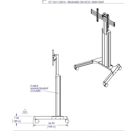 Chief Verrijdbaar TV standaard - LPAUB