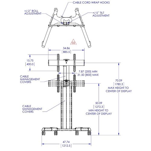 Chief Verrijdbaar TV standaard - LPAUB