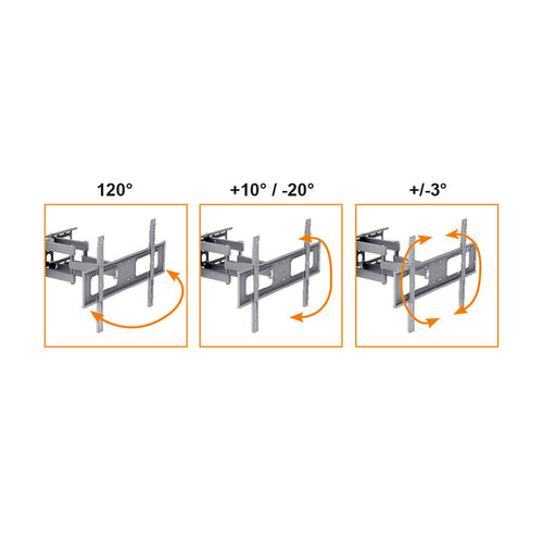 MyWall TV Muurbeugel HF20 - Volledig beweegbaar (37-70 inch)