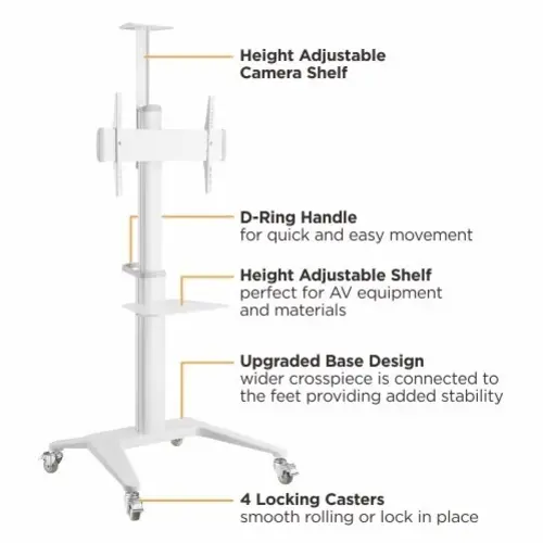 Gembird Verrijdbare TV Standaard 70T-02-W