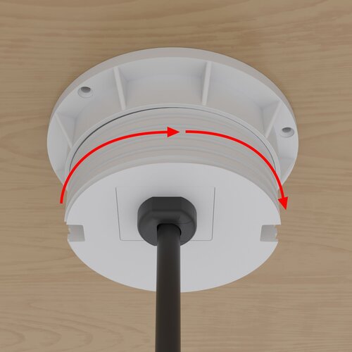 Kindermann CablePort table - Stroom & USB A & C lader - Wit