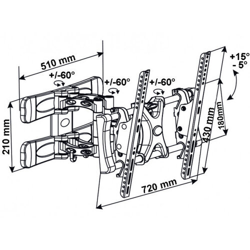MyWall TV Beugel- HP102
