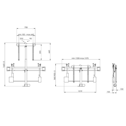 Sabaj Elektrische TV lift K2 RotoLift met Autolid